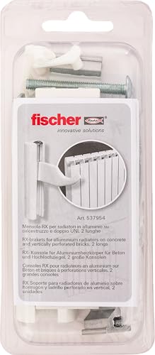Fischer RX mensola radiatori alluminio bianca