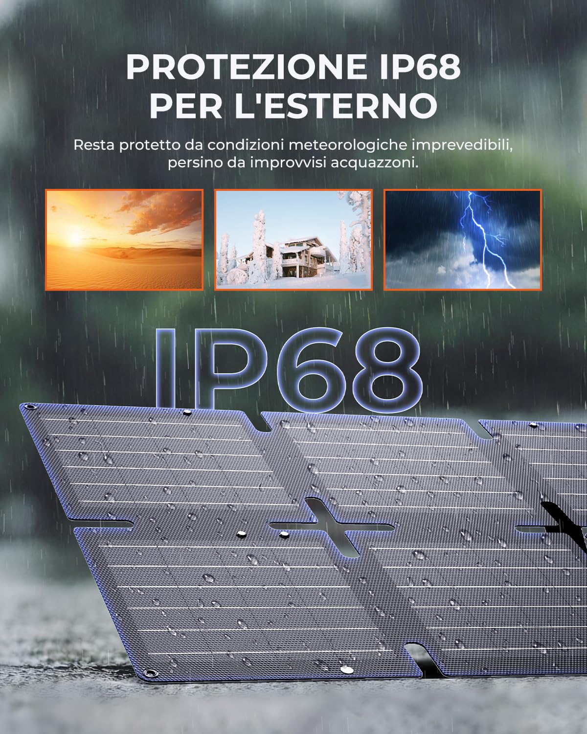 BigBlue 60W caricatore solare pieghevole PD45W IP68