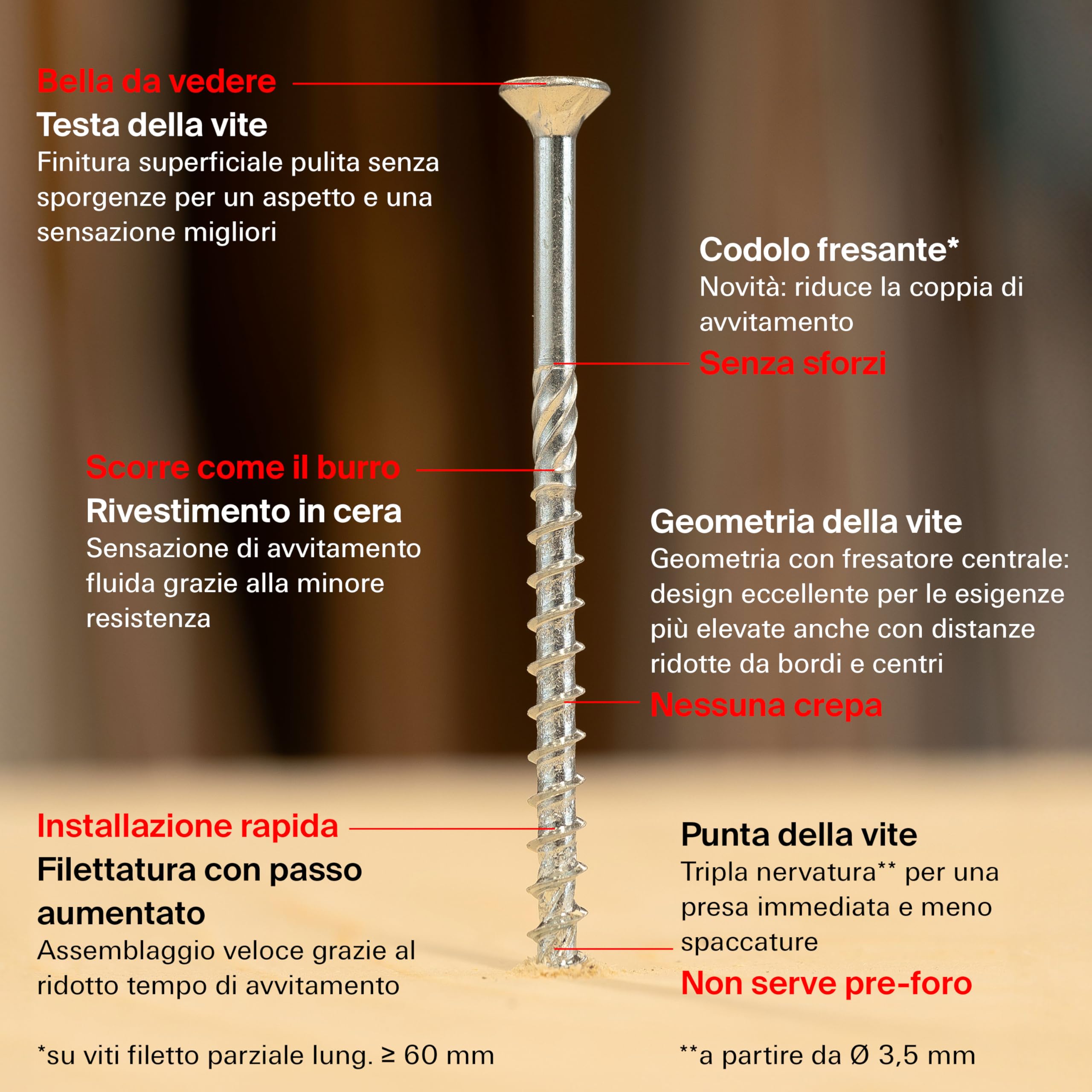 Fischer PowerFast II FPF II CZP 3,0x35 viti truciolare 300 pz