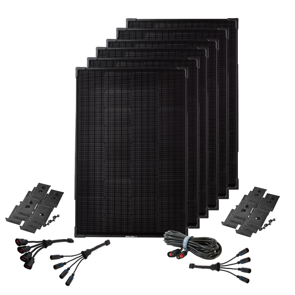 Goal Zero Boulder 100 kit 6 pannelli solari 600W staffe