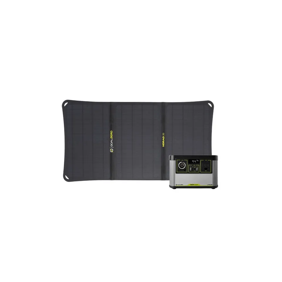 Goal Zero Yeti 200X kit generatore solare Nomad 20