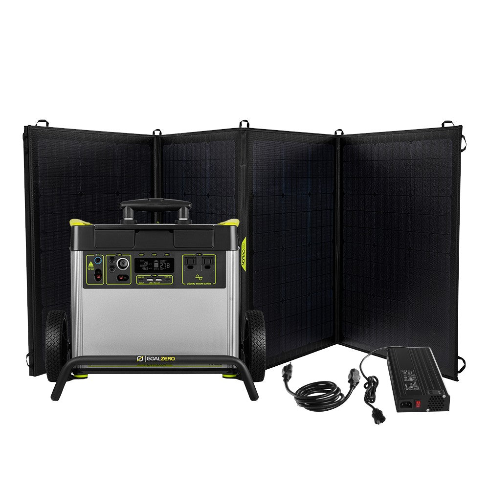 Goal Zero Yeti 3000X generatore solare con 3 Nomad 200 3032Wh