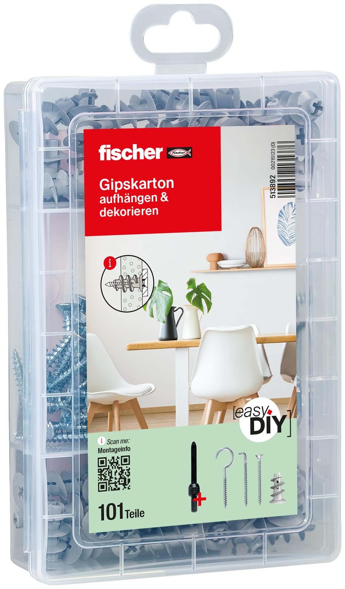 Fischer Solar Duopower Tasselli con Viti 535972 Kit Fissaggio
