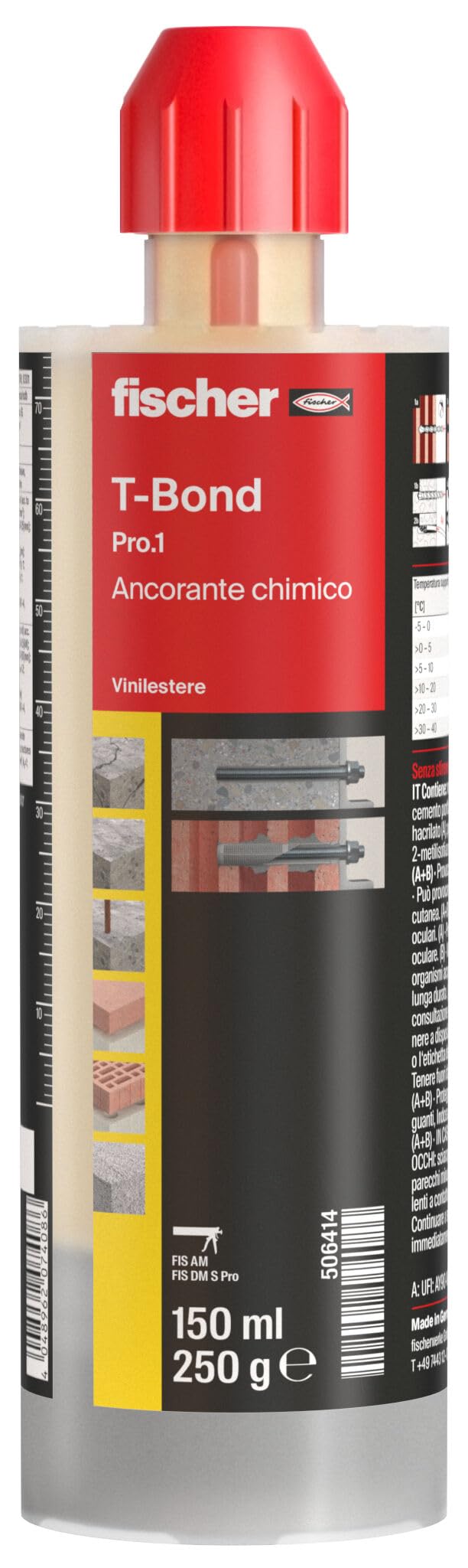 Fischer T-Bond 150 Pro tassello chimico senza stirene