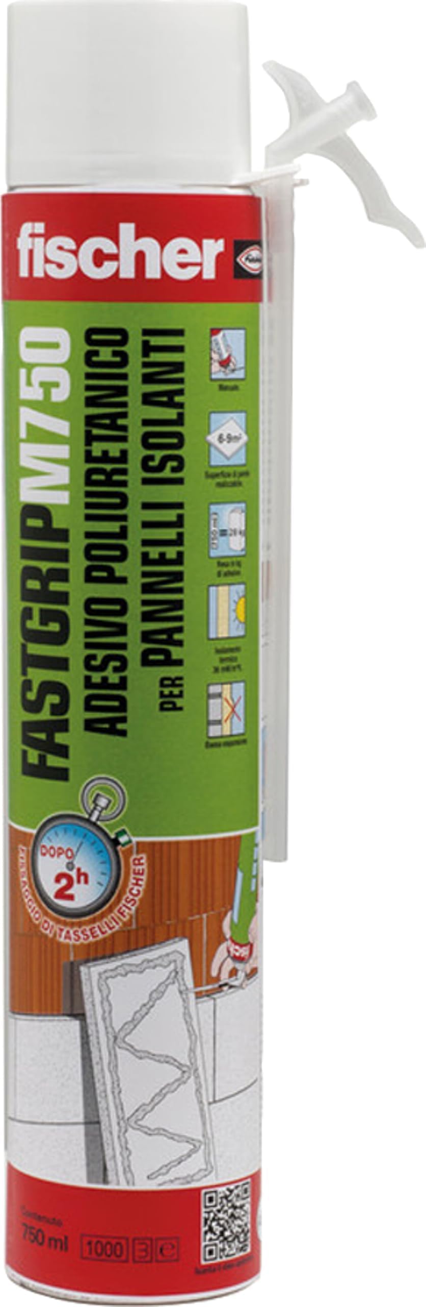 Fischer Fastgrip 800 schiuma poliuretanica pistola pannelli isolanti