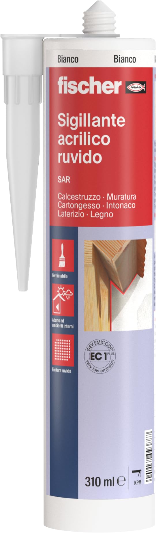 Fischer SAR 310 sigillante intonaco bianco verniciabile