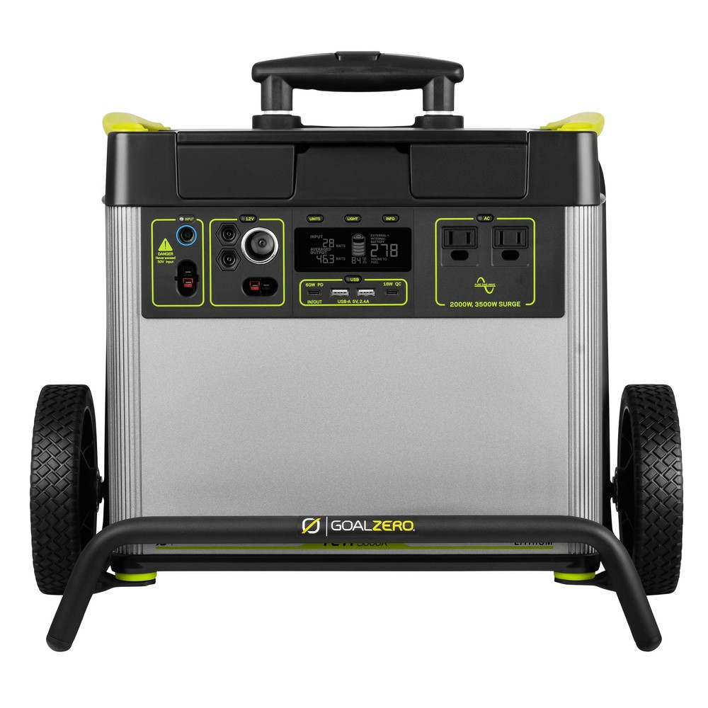 GoalZero Yeti 3000X + Ranger 300 generatore solare 3032Wh