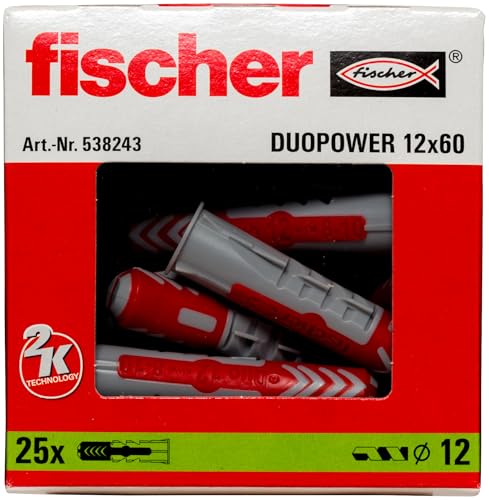 fischer DuoPower 12x60 tasselli universali 25 pezzi