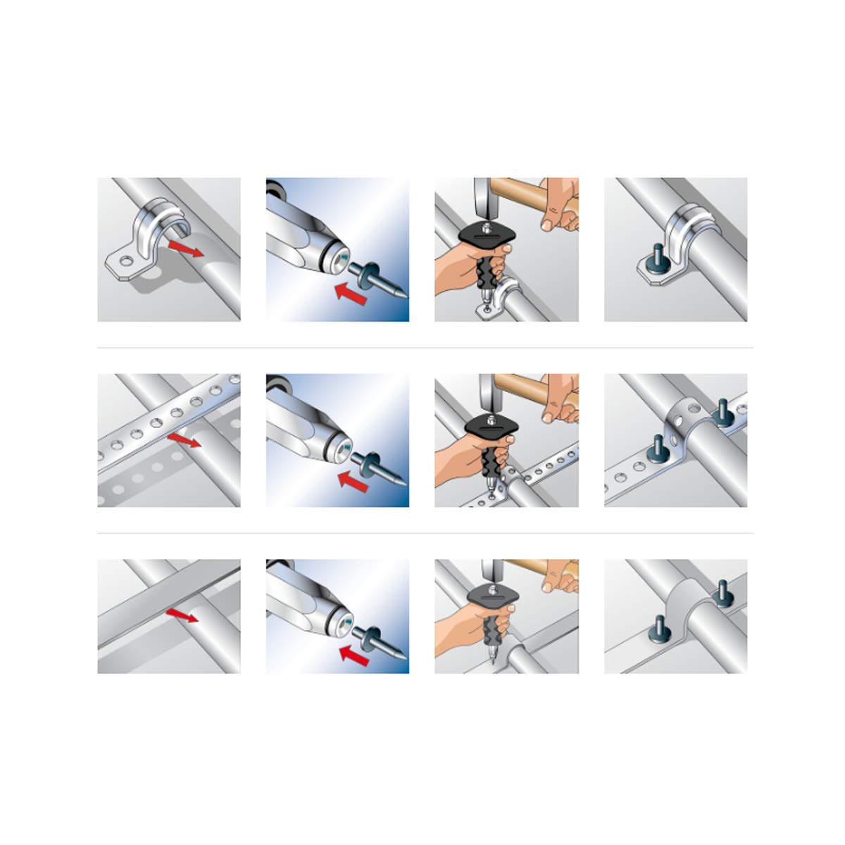 Fischer ED 18 Chiodo a Percussione 600 Pz 18 mm per Bandelle