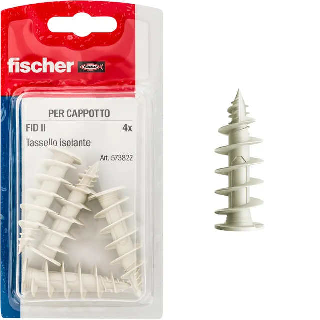 Fischer FID II 50 mm tassello cappotto senza vite 4 pz