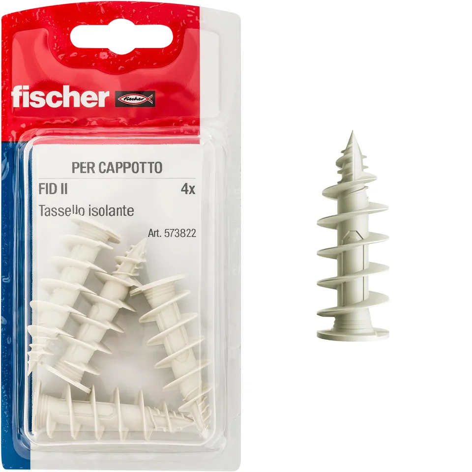 Fischer FID II 50 mm tassello cappotto senza vite 4 pz