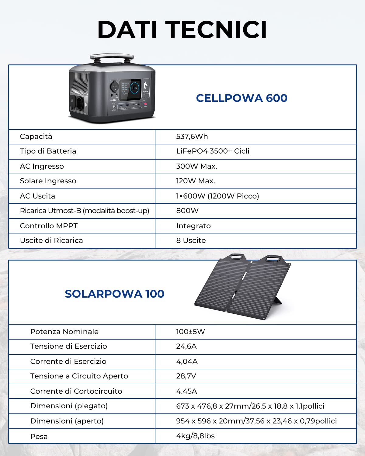 BigBlue Cellpowa 600 Centrale Elettrica 537Wh + 100W