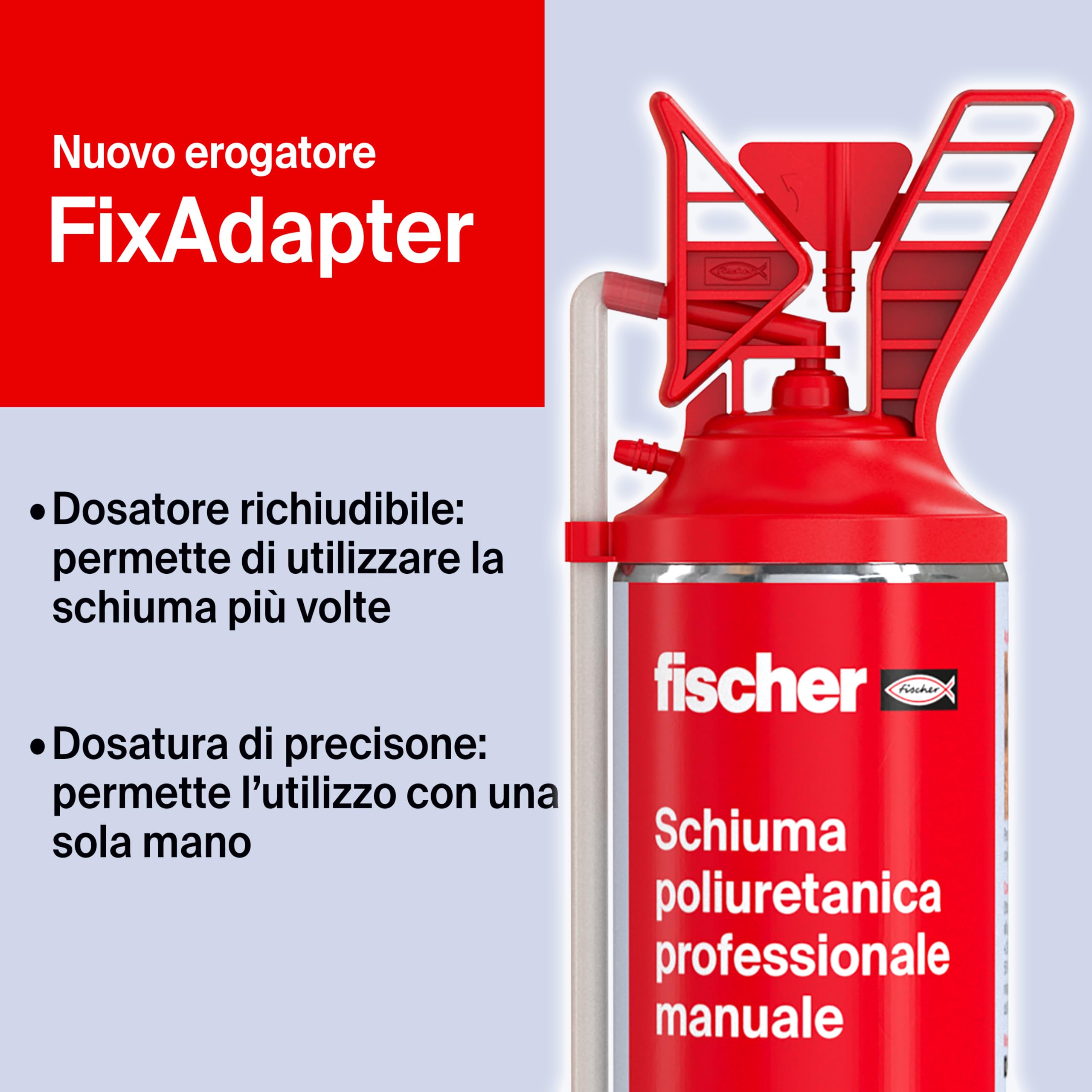 Fischer PU 750 Schiuma Poliuretanica Professionale 750 ml