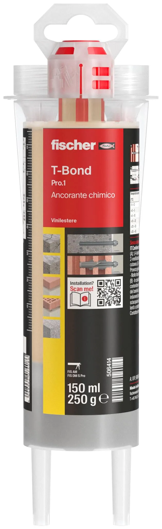 Fischer T-Bond 150 Pro tassello chimico senza stirene