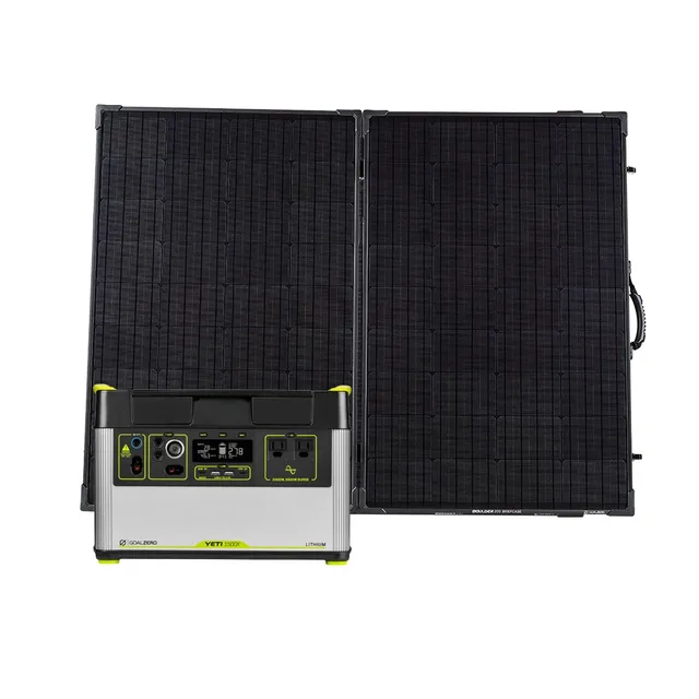 Goal Zero Yeti 1500X generatore solare con Boulder 200 BC