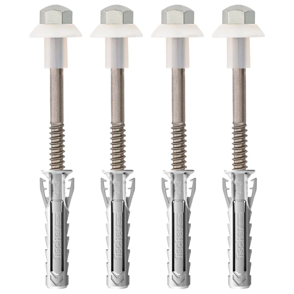 Fischer WB 2 INOX Fissaggio WC Bidet Pavimento 4 Pezzi