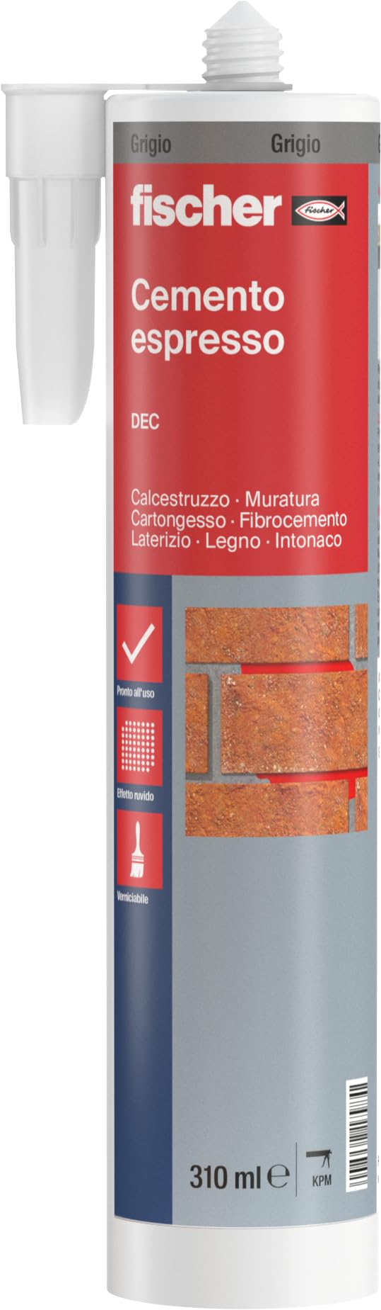 Fischer Solar DEC Cemento Espresso sigillante per crepe interno esterno