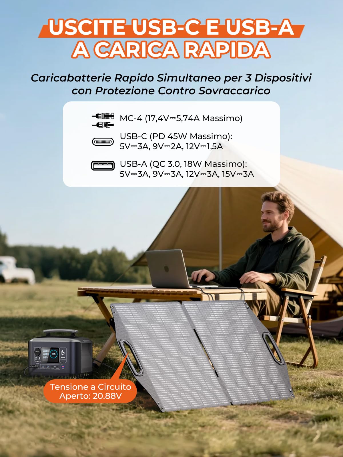 BigBlue SolarPowa 100 pannello solare pieghevole 100W