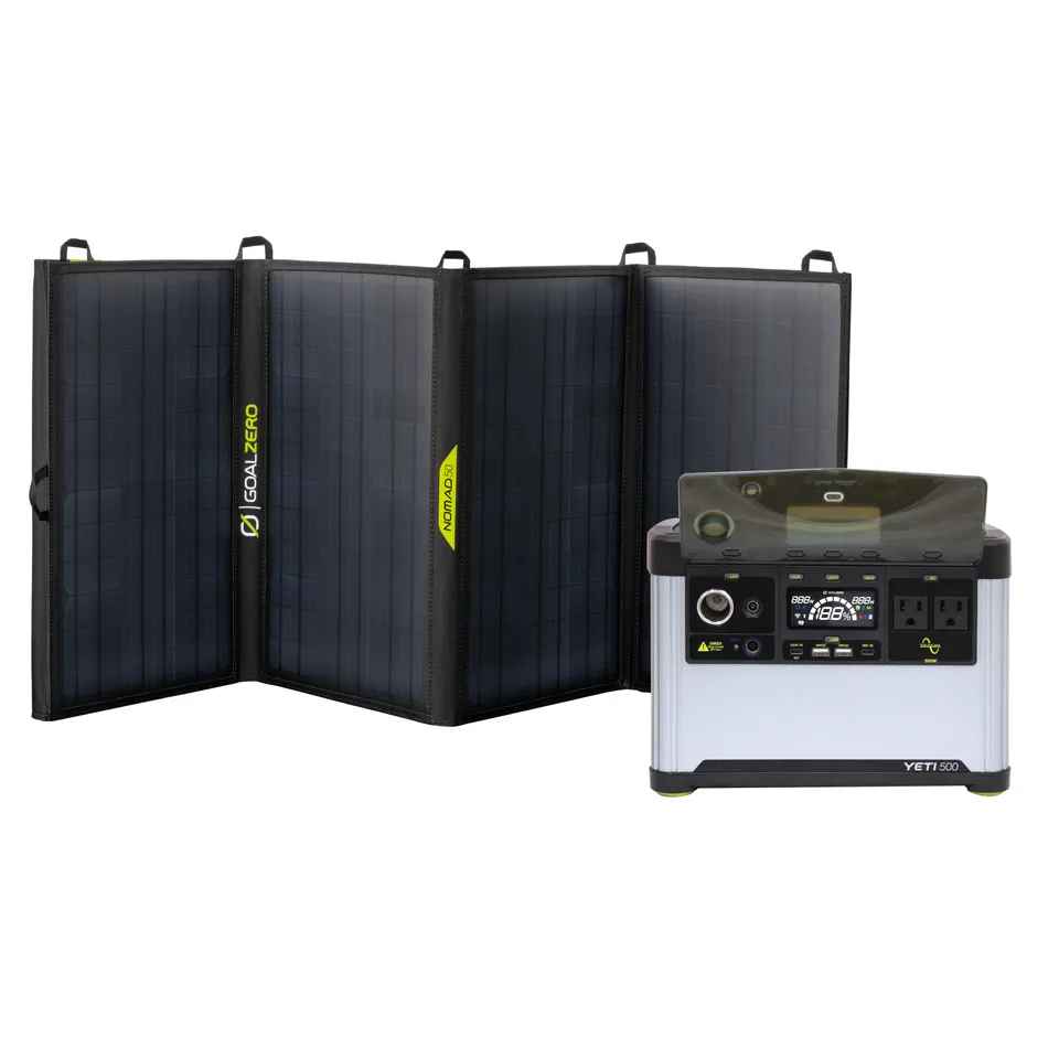 GoalZero Yeti 500 + Nomad 50 kit solare portatile 499Wh