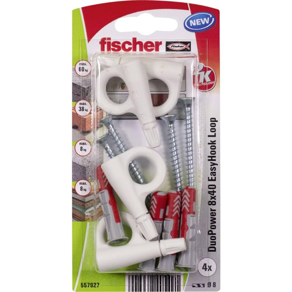 Fischer EasyHook Round Ganci Tondi 6 Pezzi con Tasselli