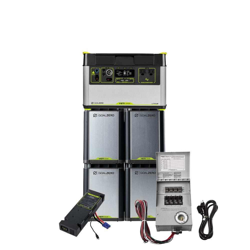GoalZero Yeti 1500X sistema accumulo 6300Wh con Tank