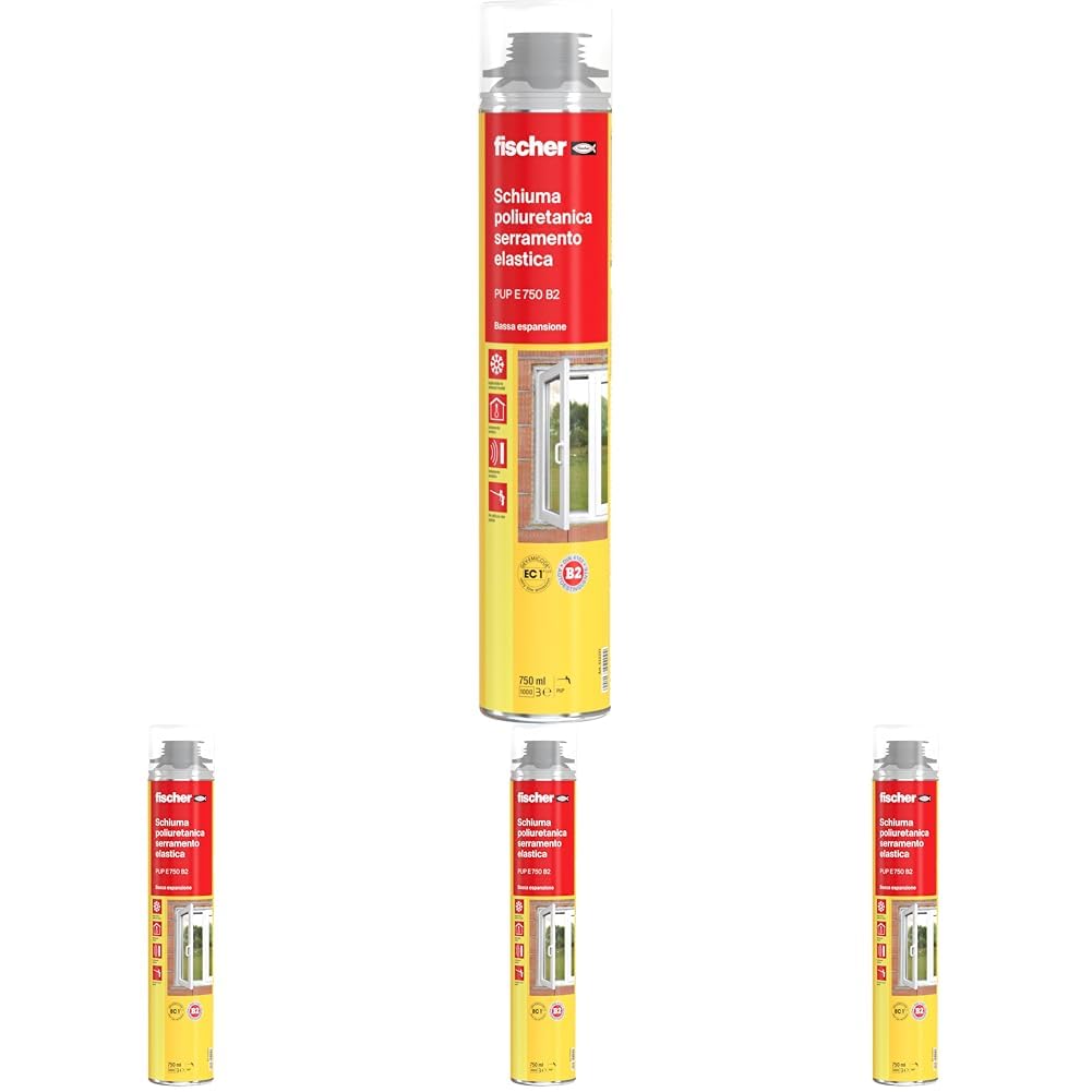 Fischer PUP E 750 schiuma poliuretanica 750 ml per serramenti