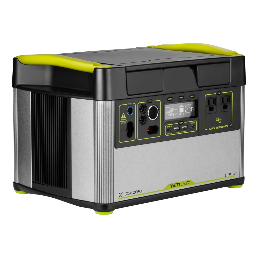Goal Zero Yeti 1500X generatore solare con 4 Boulder 100 BC