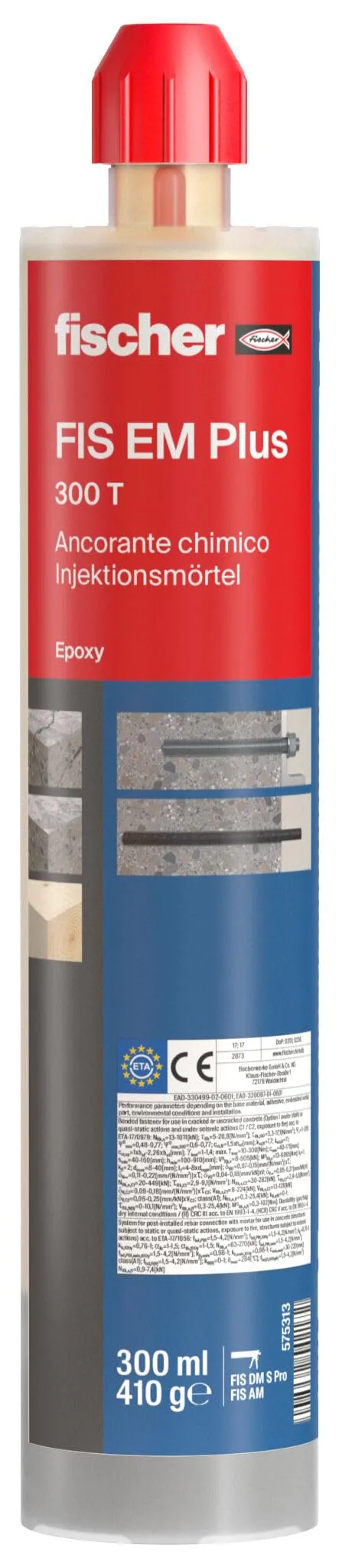 Fischer FIS EM Plus 300 T ancorante chimico 300 ml