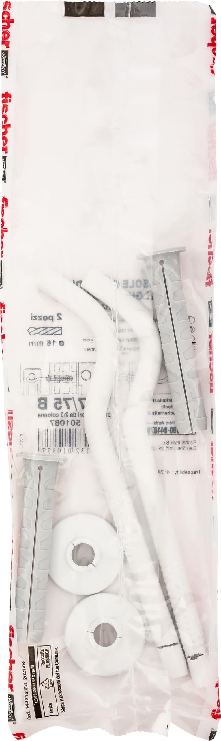 Fischer TF 7/75 B mensola radiatore ghisa 75mm 2 pezzi