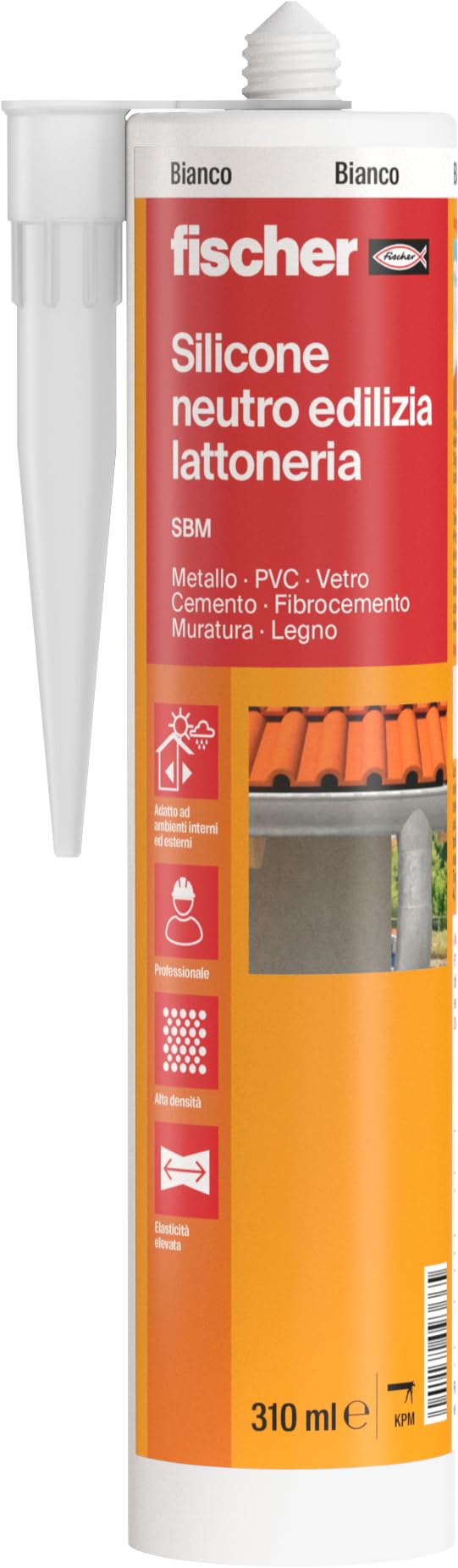 Fischer SBM 310 silicone sigillante bianco 310 ml