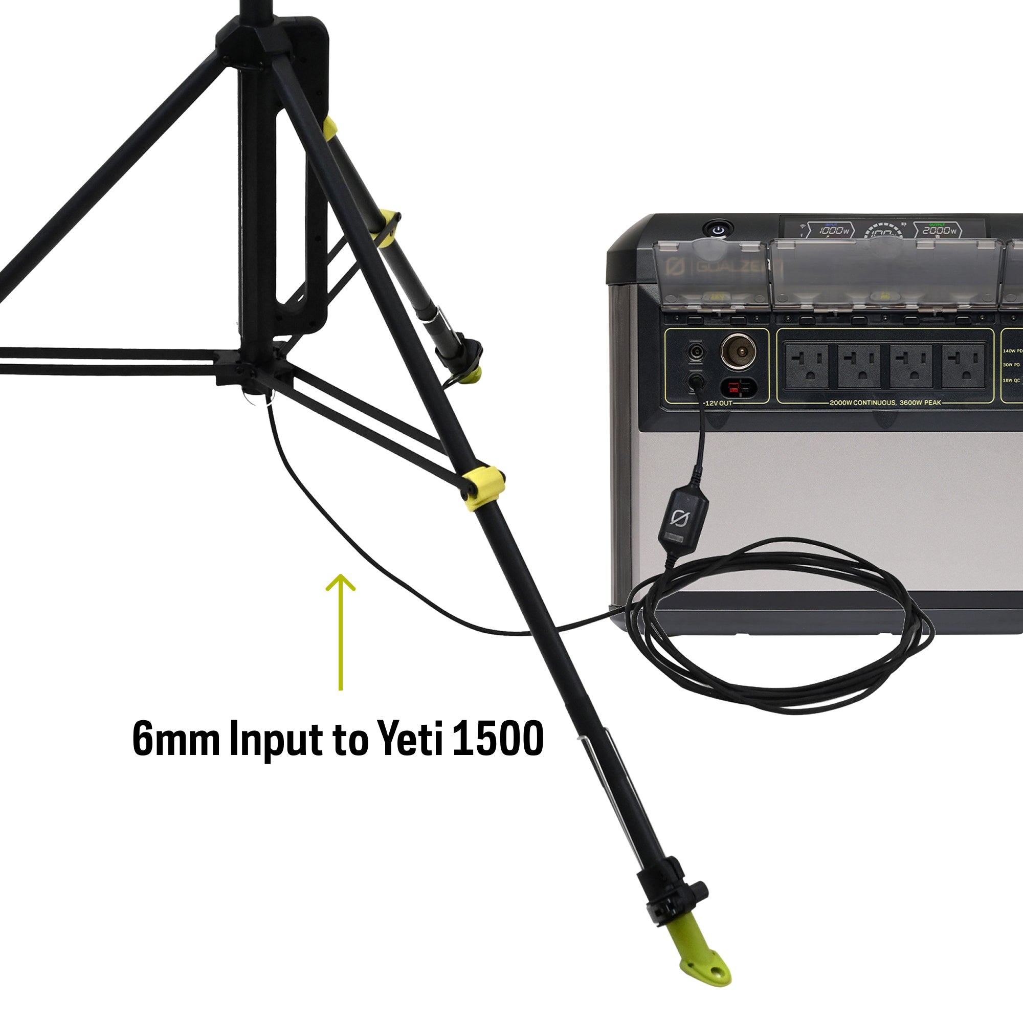 Goal Zero Yeti 1500 Skylight power station con luce 6000lm