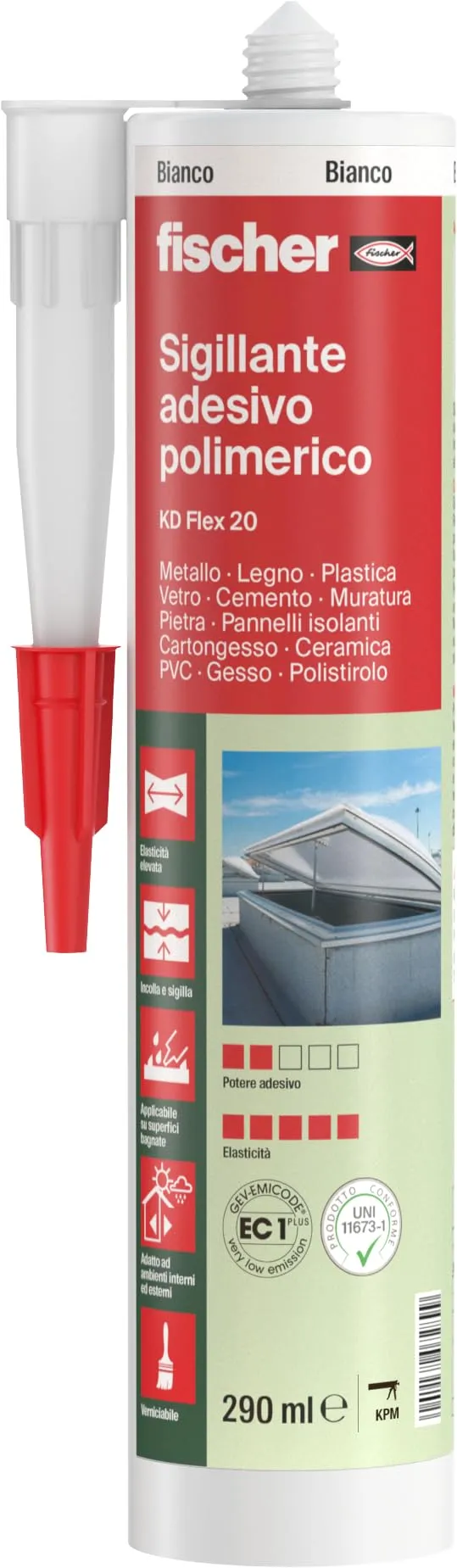 Fischer KD Flex 20 sigillante polimerico bianco 290 ml