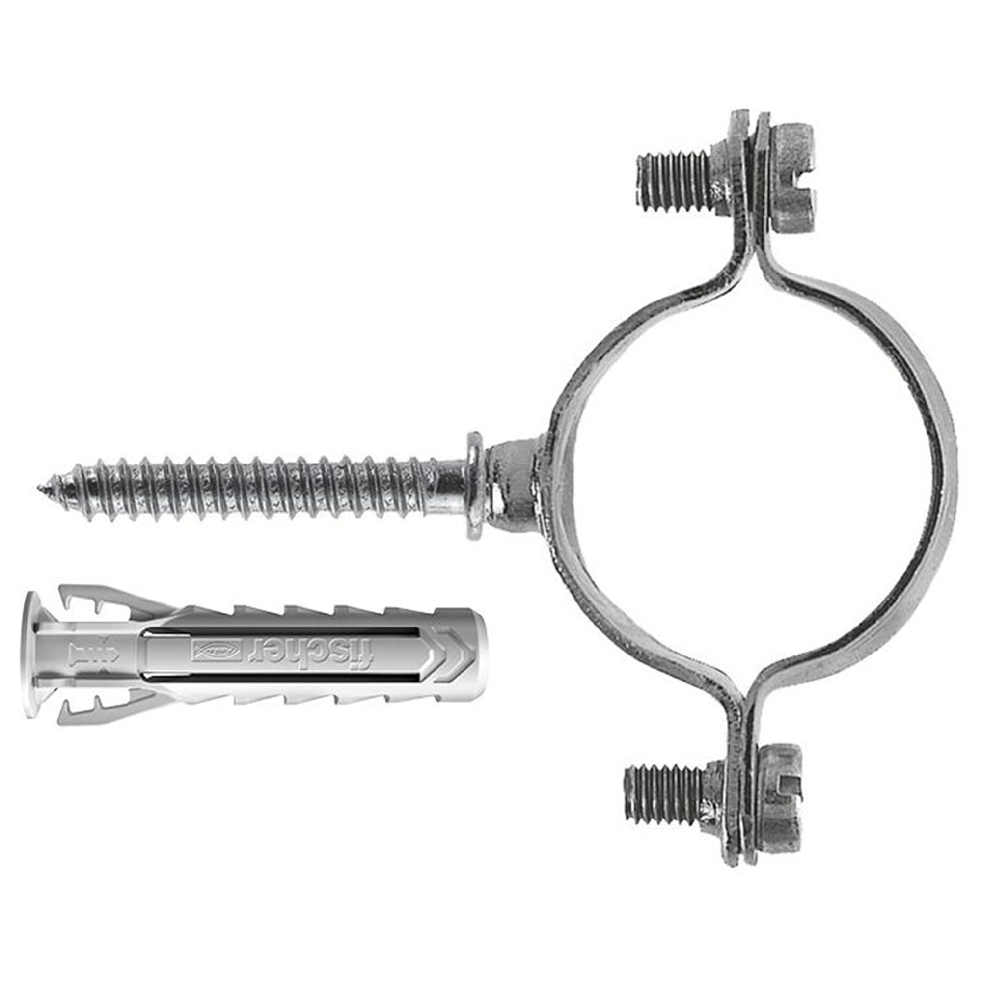 Fischer CZV Collarino Zincato Tubo 10 mm 10 Pezzi