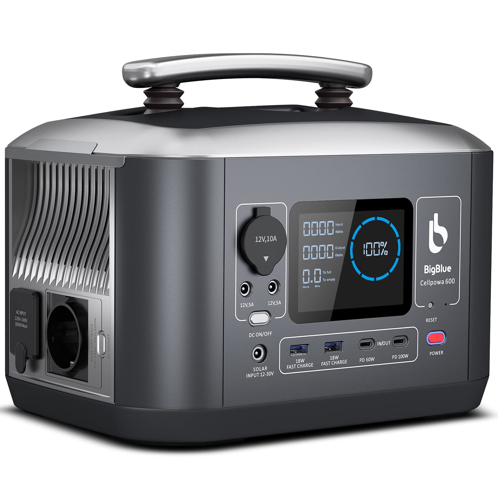 BigBlue CP600 centrale elettrica portatile 537,6Wh 600W LiFePO4