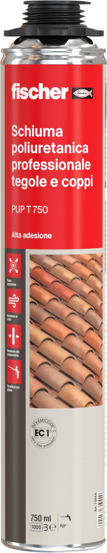 Fischer PUP T 750 Schiuma Poliuretanica Tegole 750 ml