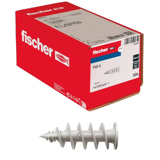 Fischer FID II 50mm Tassello per Cappotto Isolante 50 Pz
