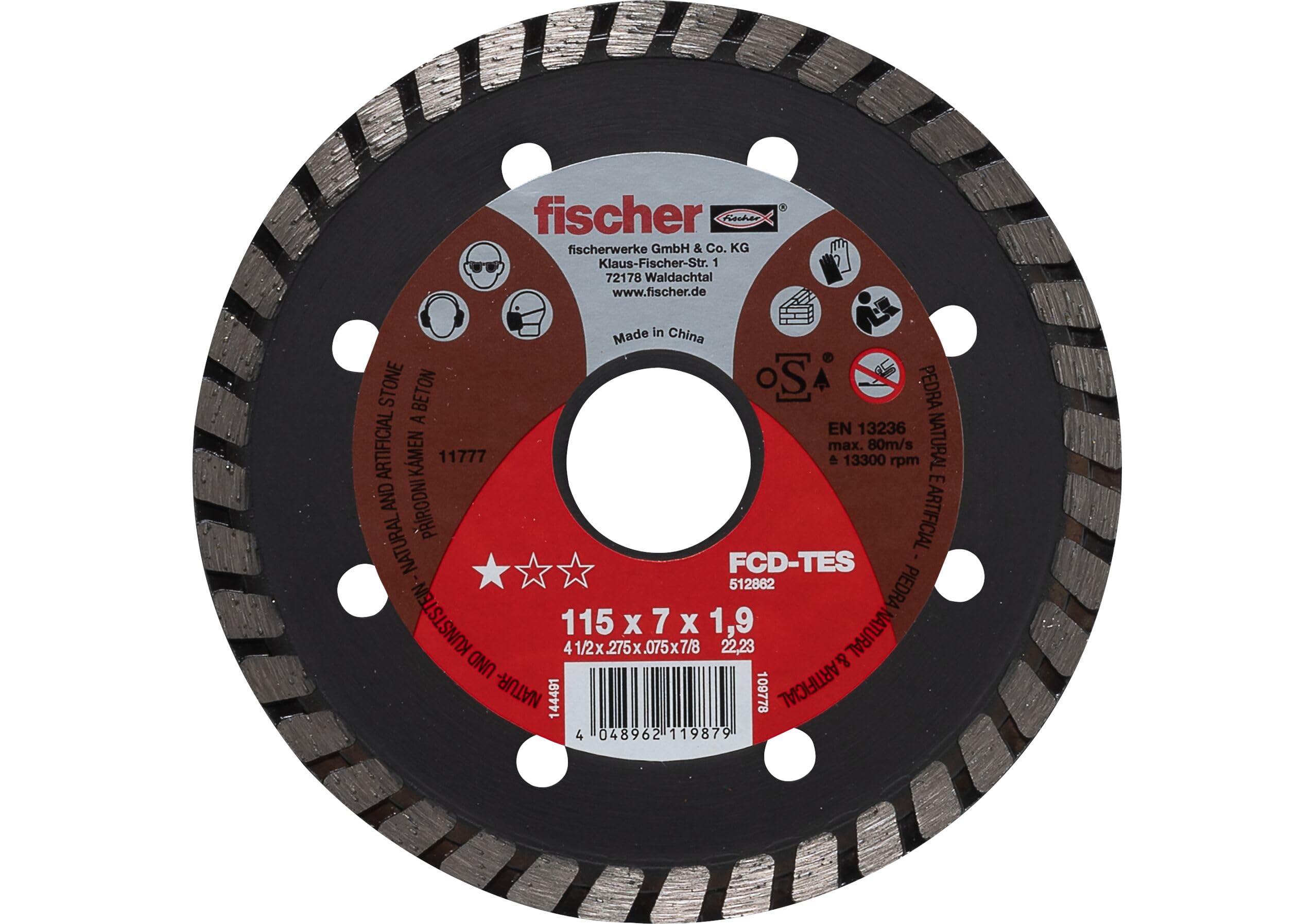 Fischer FCD-TES 115x1,9 disco diamantato turbo 1 pz