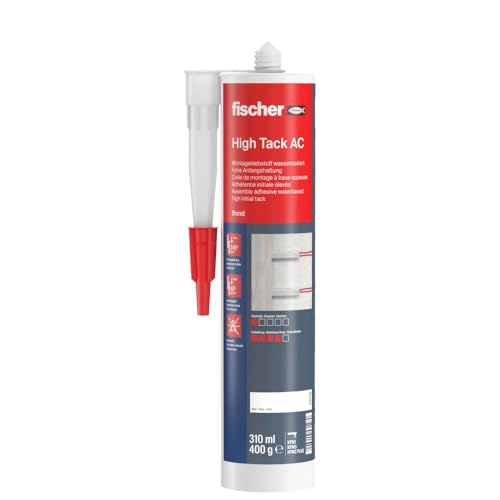 fischer High Tack AC Adesivo Montaggio 310 ml Bianco