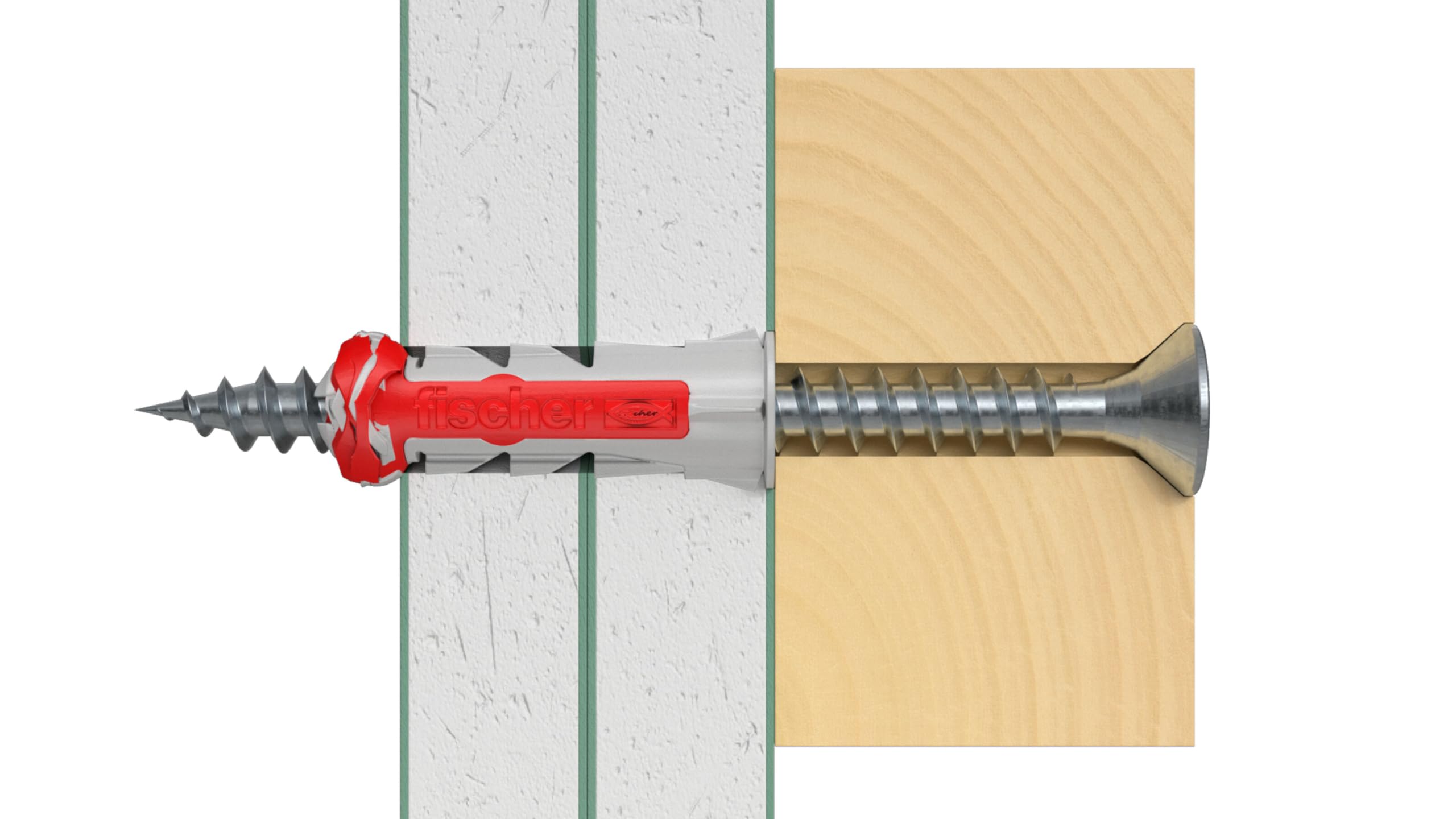 fischer Duopower 6x30 tasselli con viti 250 pz muro