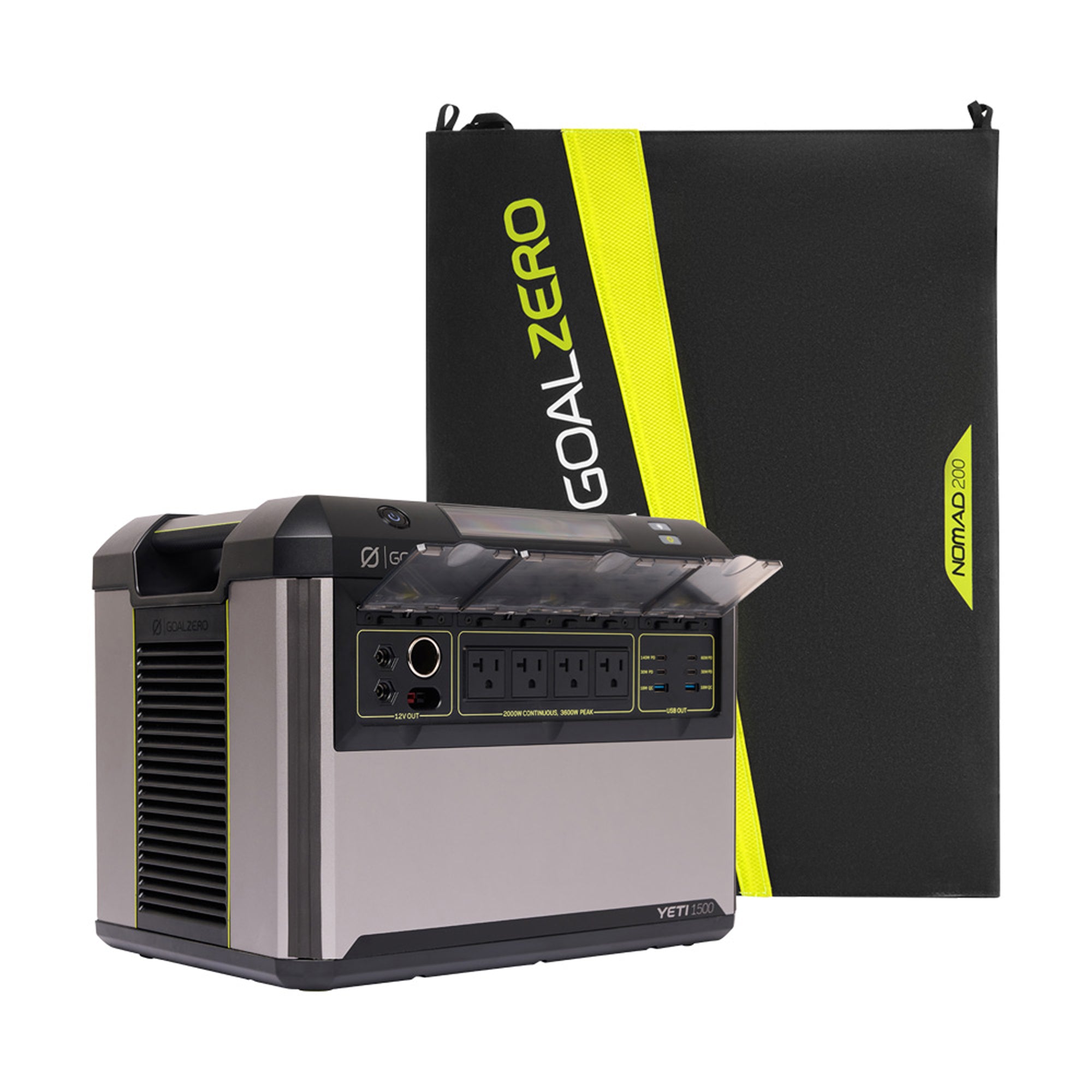Goal Zero Yeti 1500 Nomad 200 generatore solare 200W 2000W