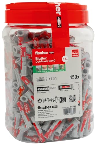 Fischer DuoPower 8x40 Tasselli Universali BigBox 450 pz