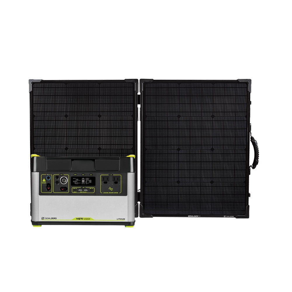 Goal Zero Yeti 1500X kit solare Boulder 100