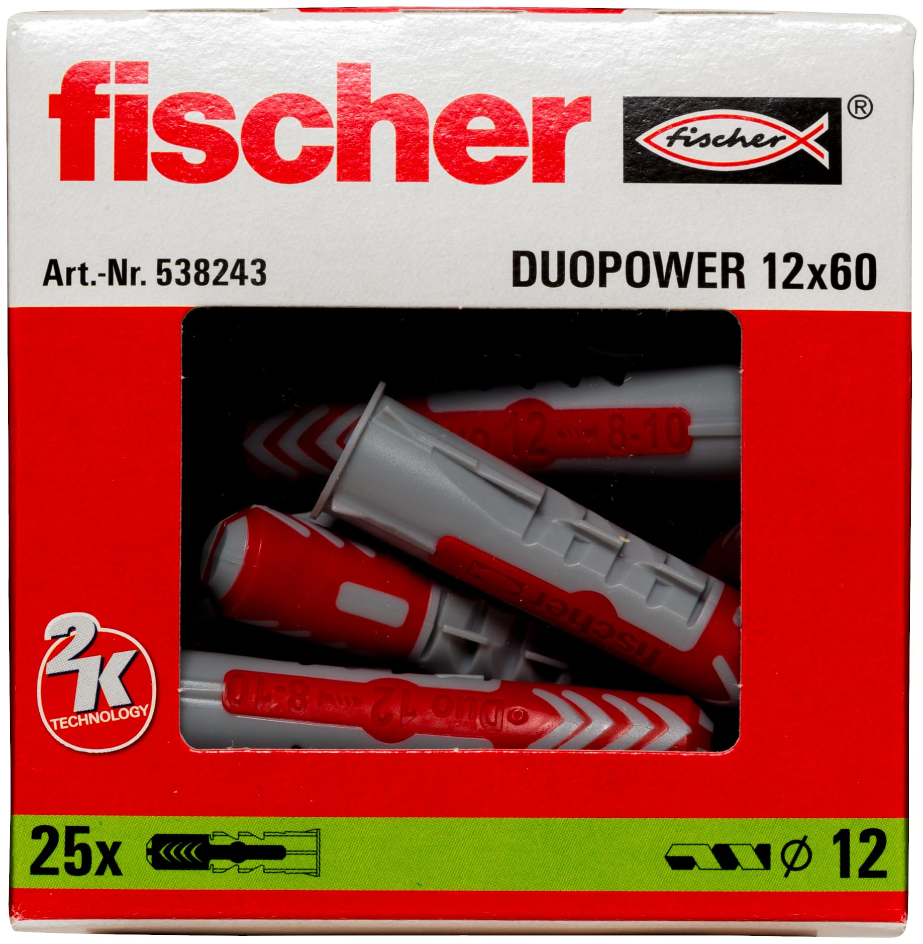 fischer DuoPower 12x60 tasselli universali 25 pezzi