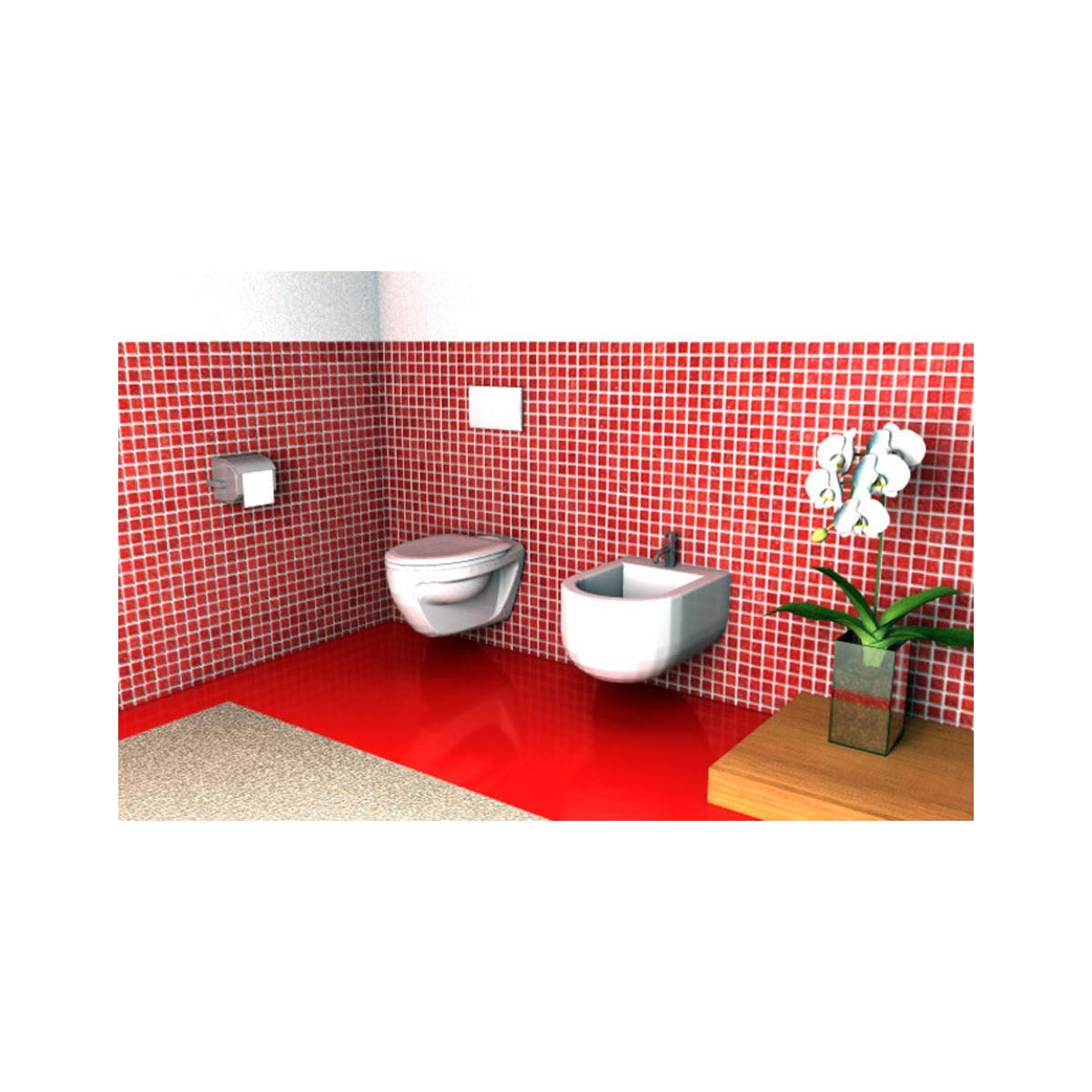 Fischer TCS staffa bidet sospeso per cartongesso