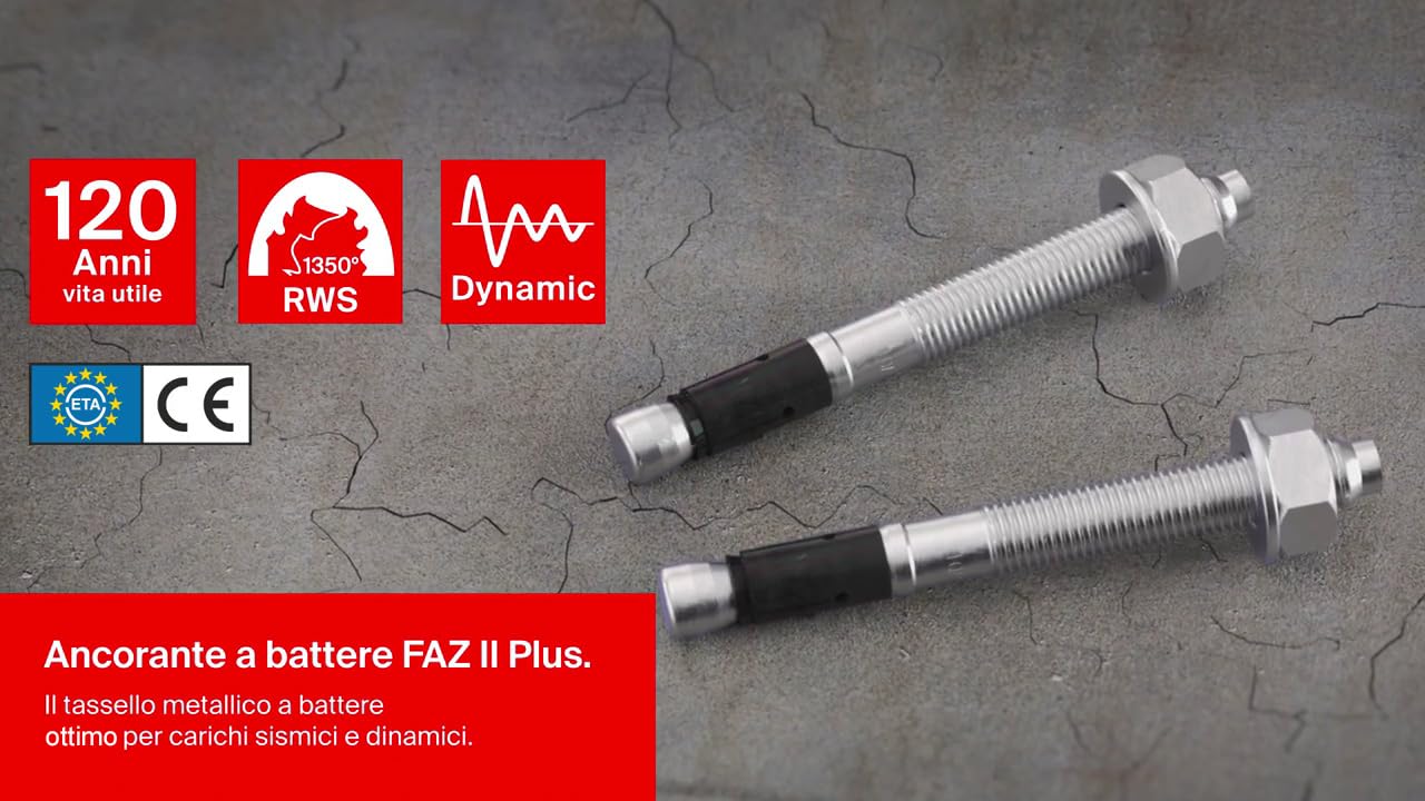 fischer FAZ II Plus 10/10 H R tassello inox 20 pz sismico