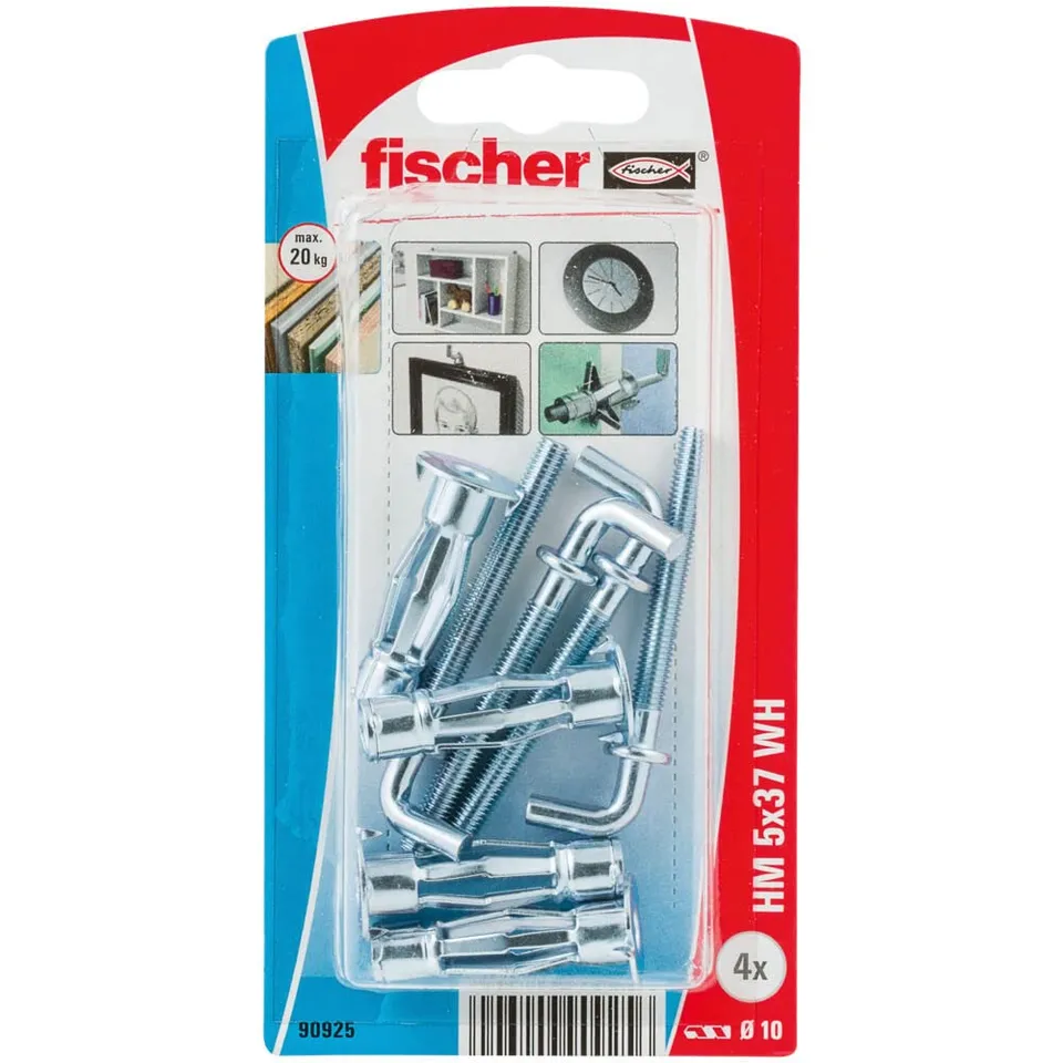 Fischer HM 5x37 H K Tassello Cartongesso Gancio Angolare