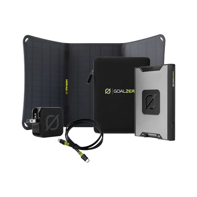 GoalZero Sherpa 100AC + Nomad 20 kit solare 95Wh con 65W