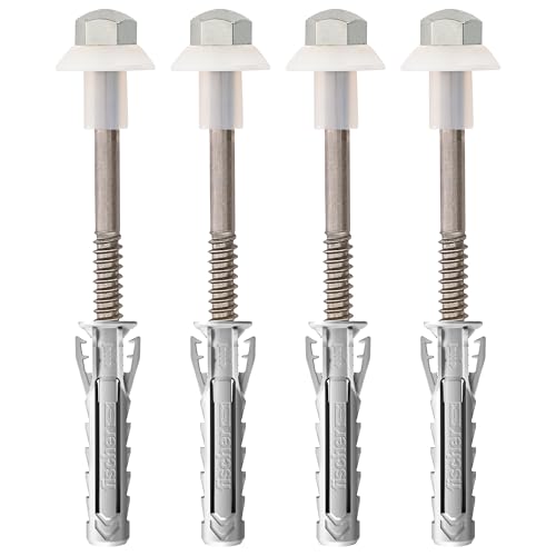 Fischer WB 2 INOX Fissaggio WC Bidet Pavimento 4 Pezzi