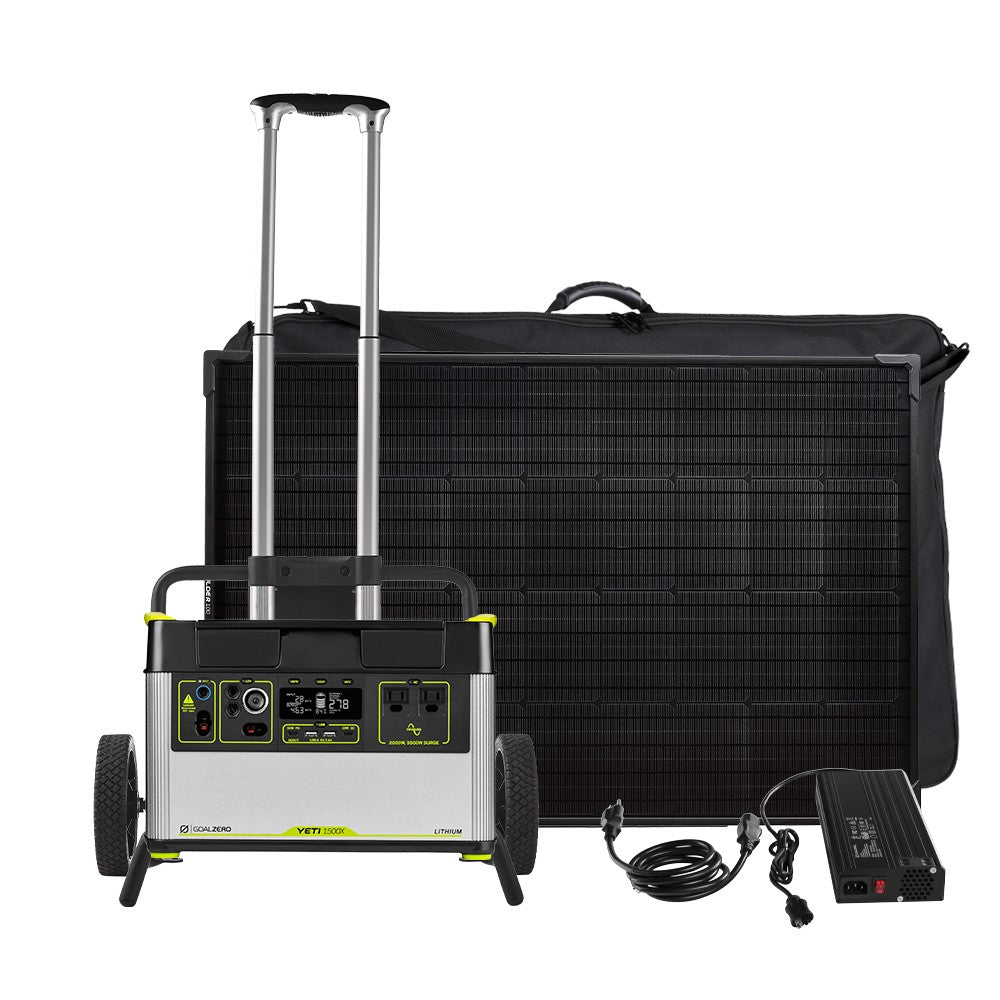 Goal Zero Yeti 1500X Generatore Solare 4x Boulder 100 Backup Casa