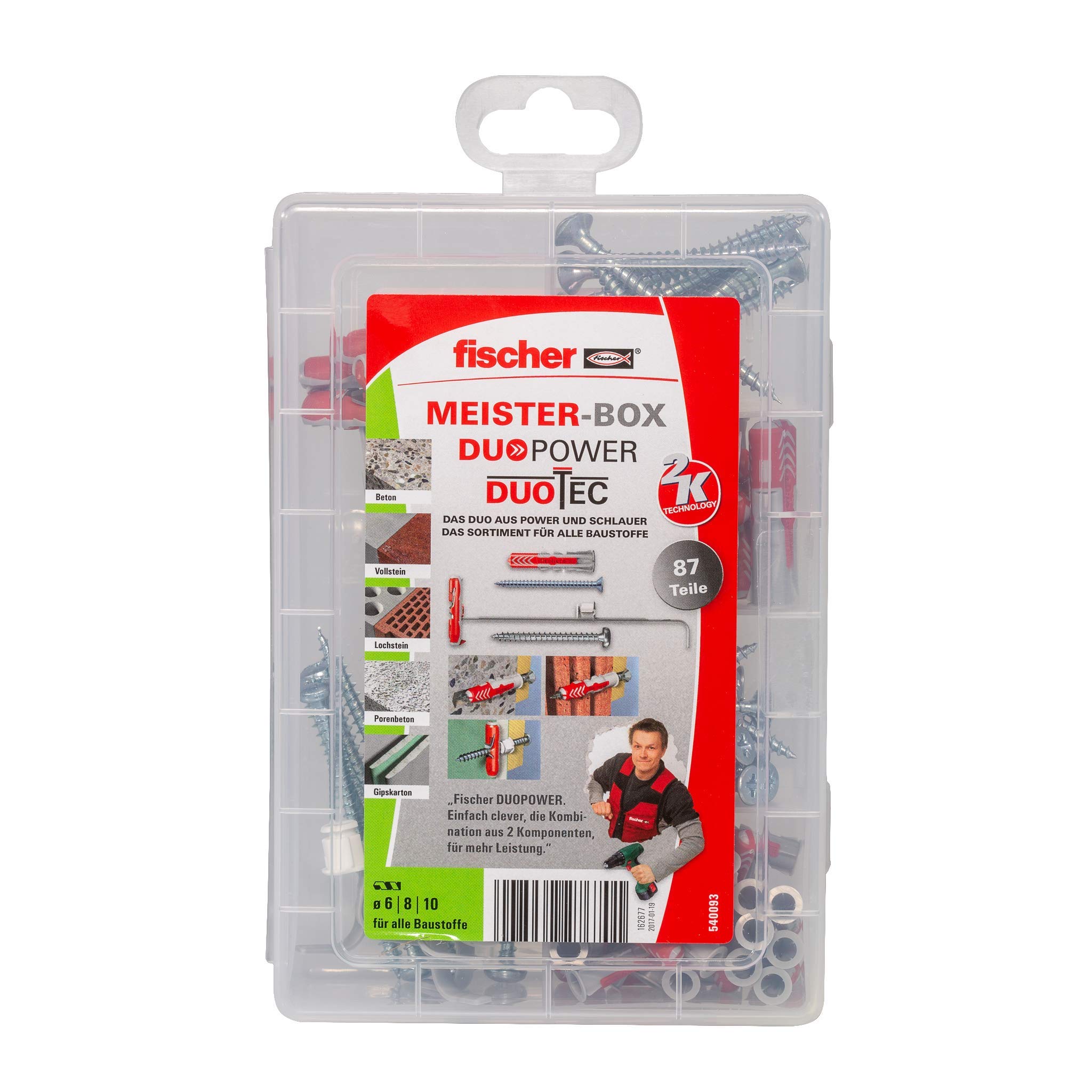 Fischer ProfiBox Viti Legno Torx 110 Pezzi Filetto Totale